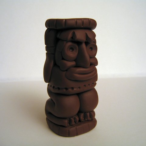 A clay totem.