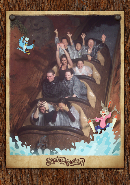 Cold and wet on Splash Mountain