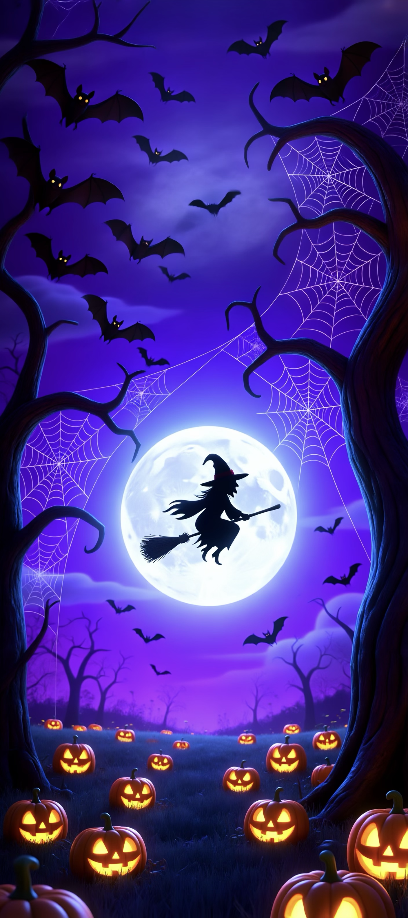 Witch on the full moon